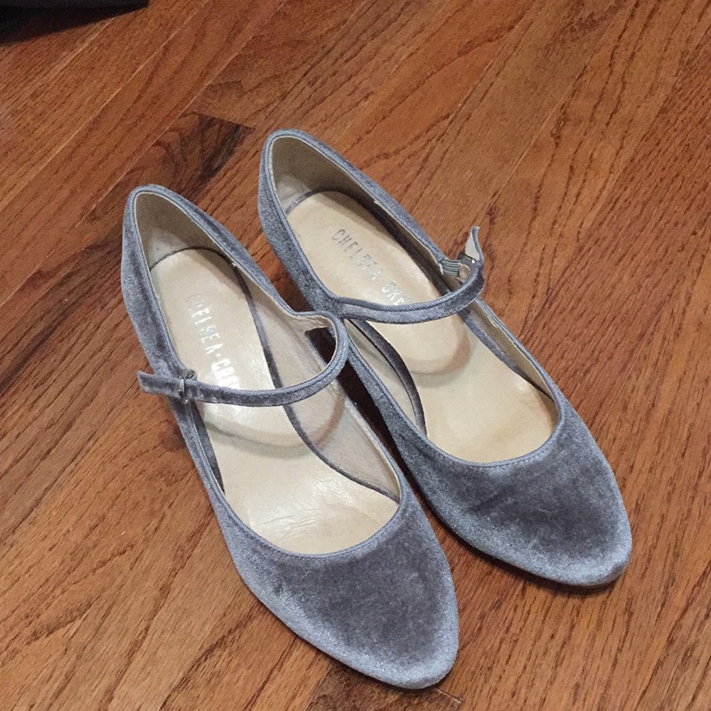 Chelsea crew used velvet Maryjane Shoes sz37